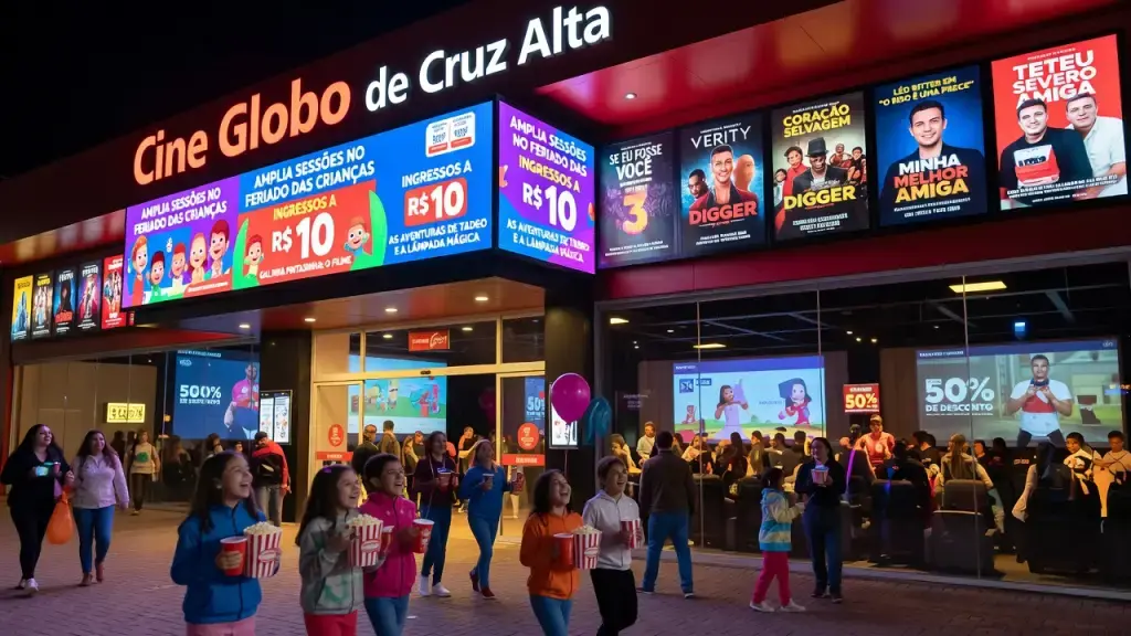 Cine Globo de Cruz Alta Amplia Sessões no Feriado das Crianças